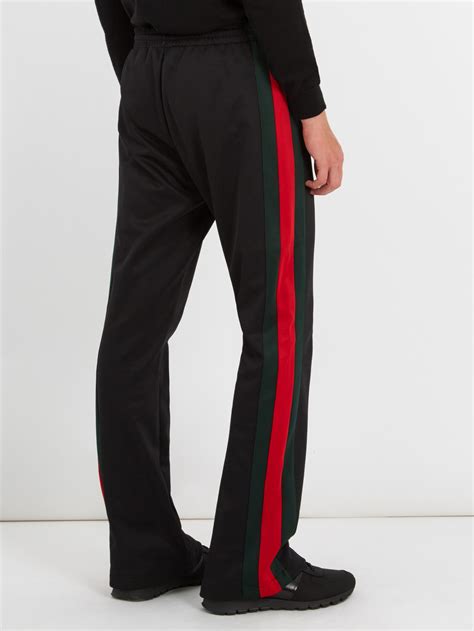 black gucci track pants|gucci style track pants.